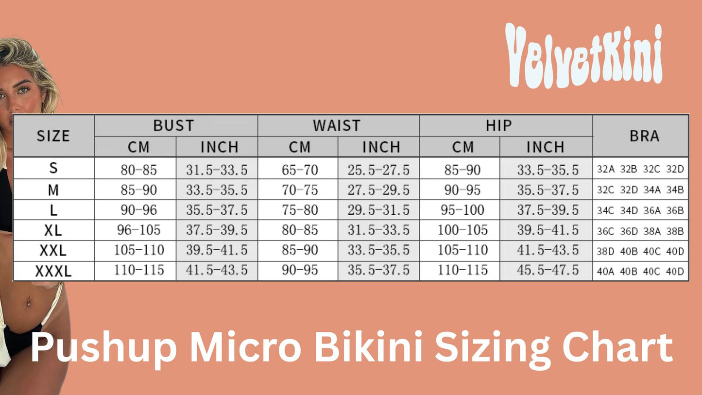 Push up micro bikini