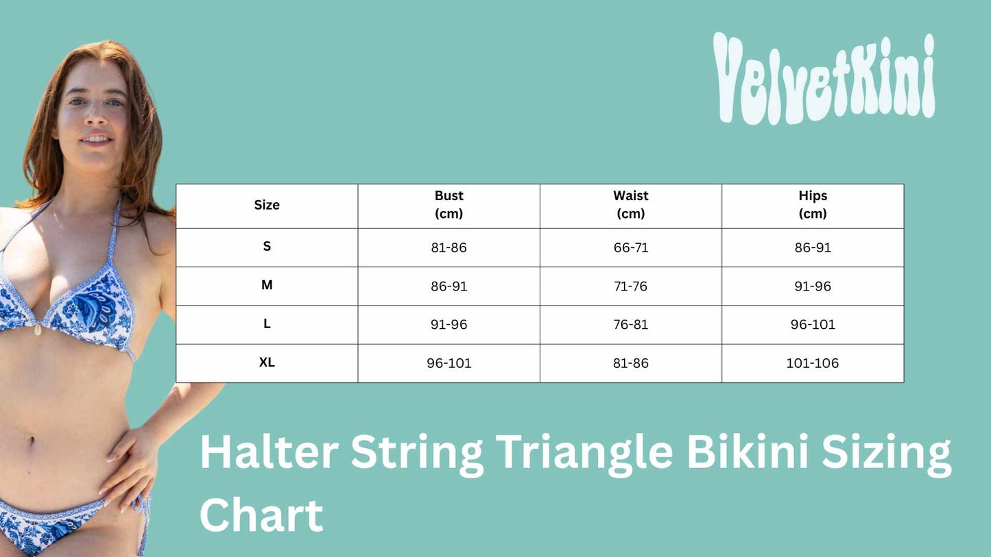 Halter String Triangle Bikini