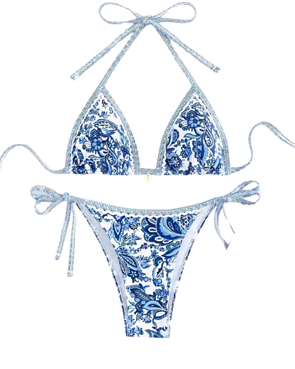 Halter String Triangle Bikini