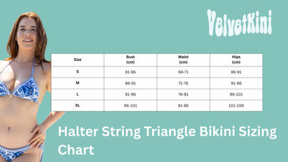 Halter String Triangle Bikini